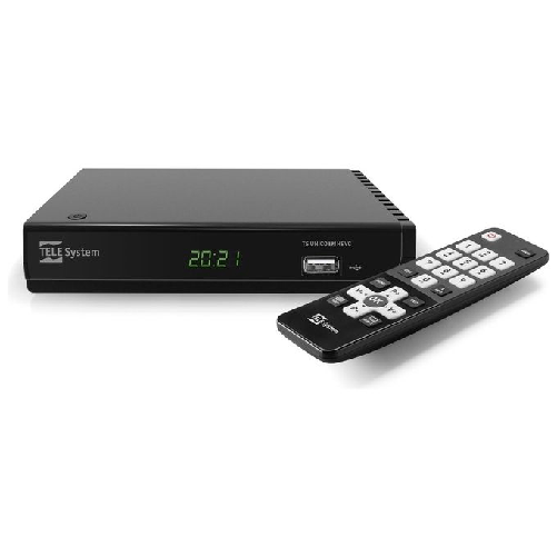 Telesystem TELE System UNICO T2HEVC/01 Terrestre Full HD Nero
