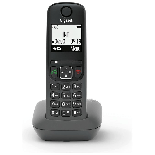 Gigaset-AS490-telefono-Telefono-analogico-DECT-Identificatore-di-chiamata-Nero