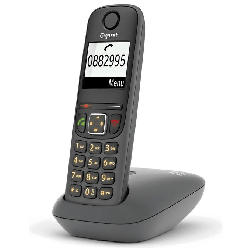 Gigaset-AS490-telefono-Telefono-analogico-DECT-Identificatore-di-chiamata-Nero