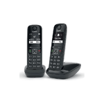 Gigaset-AS490-Duo-Telefono-analogico-DECT-Identificatore-di-chiamata-Nero