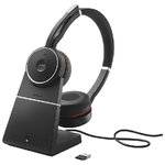 Jabra-Evolve-75-Auricolare-Con-cavo-e-senza-cavo-A-Padiglione-Musica-e-Chiamate-Bluetooth-Base-di-ricarica-Nero