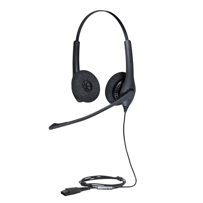 Jabra-Biz-1500-Duo-QD-Auricolare-Cablato-A-Padiglione-Ufficio-Bluetooth-Nero