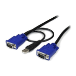 StarTech.com Cavo sottile KVM, VGA, USB, 2 in 1 1,3 m c.a.