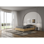 Letto una piazza e mezza contenitore 120x200 quercia Nuamo