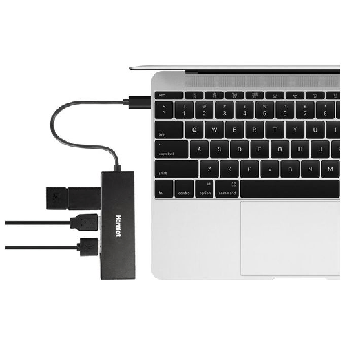 Hamlet-Hub-Usb-3.1-Type-C-4-porte-trasferimento-fino-a-5-Gbps