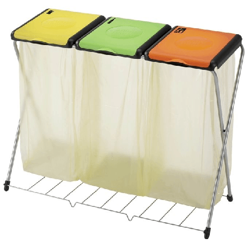 Gimi Nature Plus 3 Rettangolare Resina, Acciaio Verde, Arancione, Giallo