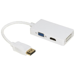 Link-Accessori-LKADAT21-cavo-e-adattatore-video-DisplayPort-DVI-I---VGA--D-Sub----HDMI-Bianco