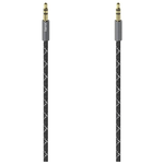 Hama Cavo Jack 3.5 mm M/Jack 3.5 mm M, 1,5 metri, TPE, connettori dorati, spine metallo, nero