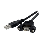 StarTech.com Cavo Prolunga USB 2.0 per montaggio a pannello di Tipo A/A Femmina A / Maschio A - 60 cm