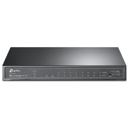 TP-Link-TL-SG2210P-Gestito-L2-Gigabit-Ethernet--10-100-1000--Supporto-Power-over-Ethernet--PoE--Nero