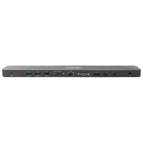 Mediacom-M-DOCKTPCP-replicatore-di-porte-e-docking-station-per-laptop-Cablato-USB-3.2-Gen-1--3.1-Gen-1--Type-C-Nero