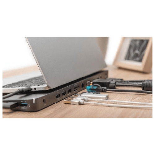 Mediacom-M-DOCKTPCP-replicatore-di-porte-e-docking-station-per-laptop-Cablato-USB-3.2-Gen-1--3.1-Gen-1--Type-C-Nero