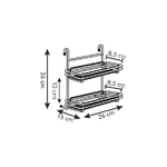 Tescoma-Mensola-doppia-cm-26x10-MONTI