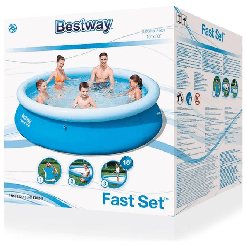 Bestway-Fast-Set-57266-piscina-fuori-terra-Piscina-gonfiabile-Piscina-rotonda-3638-L-Blu