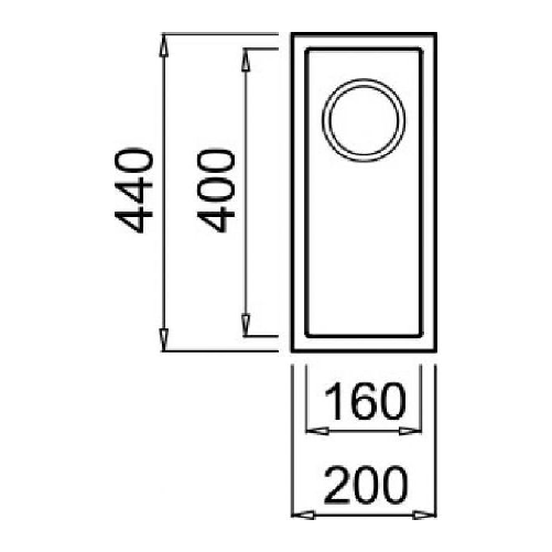 Elleci-Quadra-50-G68-Lavello-sottopiano-Rettangolare-Granitek