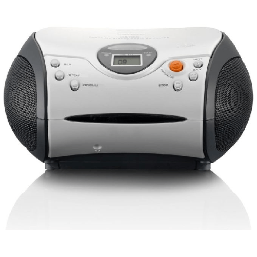 Lenco-SCD-24-Digitale-FM-Nero-Bianco-Riproduzione-MP3