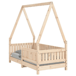 vidaXL Giroletto per Bambini 70x140 cm in Legno Massello di Pino