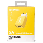 Pantone-PT-AC1USBY-Caricabatterie-per-dispositivi-mobili-Universale-Giallo-AC-Interno