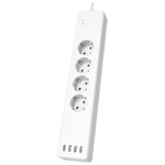 Hama-00176574-prolunghe-e-multiple-1-m-4-presa-e--AC-Interno-Bianco