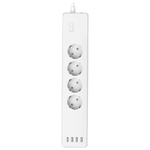 Hama-00176574-prolunghe-e-multiple-1-m-4-presa-e--AC-Interno-Bianco