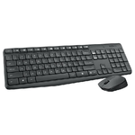 Logitech-MK235-tastiera-Mouse-incluso-RF-Wireless-Ungherese-Grigio
