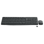 Logitech-MK235-tastiera-Mouse-incluso-RF-Wireless-Ungherese-Grigio