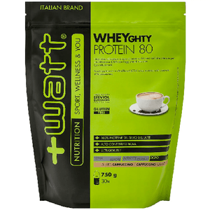 +WATT WHEYGHTY Protein 80 proteine del siero del latte 700g CAPPUCCINO