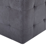 vidaXL Pouf 2 pz Grigio 30x30x30 cm in Similpelle Scamosciata