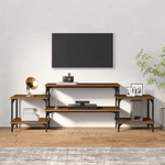 vidaXL Mobile Porta TV Rovere Marrone 157x35x52 cm Legno ingegnerizzato