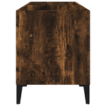 vidaXL Mobile Porta Dischi Rovere Fumo 74,5x38x48 cm Legno ingegnerizzato