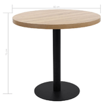 vidaXL Tavolo da Bistrot Marrone Chiaro 80 cm in MDF