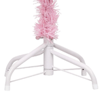 vidaXL Set Albero Natale Artificiale con LED e Palline Rosa 180 cm PVC