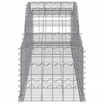 vidaXL Cesti Gabbioni ad Arco 4 pz 300x50x40/60 cm Ferro Zincato