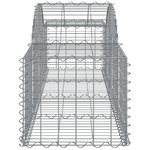 vidaXL Cesti Gabbioni ad Arco 13 pz 200x50x40/60 cm Ferro Zincato