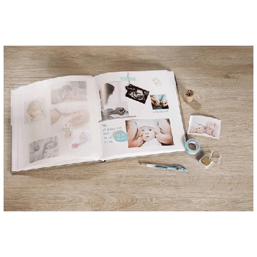 Walther-Design-Baby-Giraffe-album-fotografico-e-portalistino-Grigio-Bianco-50-fogli