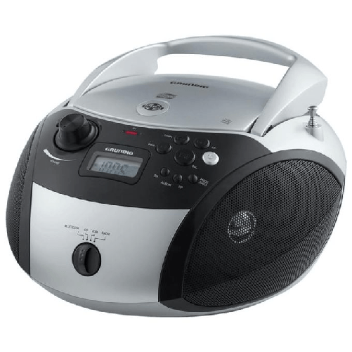 Grundig-GRB-3000-BT-Digitale-3-W-FM-Nero-Argento-Riproduzione-MP3