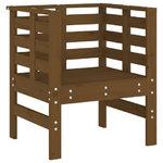 vidaXL Sedie da Giardino 2pz Miele 61,5x53x71cm Legno Massello di Pino