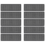 vidaXL Tappetino per Scale 10 pz 25x75 cm in Gomma