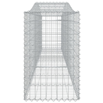 vidaXL Cesti Gabbioni ad Arco 8 pz 400x50x80/100 cm Ferro Zincato