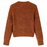 Cardigan da Bambina Lavorato a Mano Cognac 92