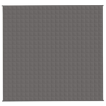 vidaXL Coperta Ponderata Grigia 220x230 cm 15 kg Tessuto