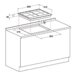 Hotpoint-PCN-642-T-IX-HA-Acciaio-inossidabile-Da-incasso-Gas-4-Fornello-i-