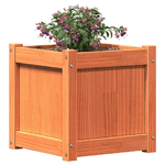 vidaXL Fioriera Giardino Marrone Cera 40x40x40 cm Legno Massello Pino