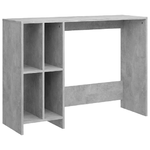 vidaXL Scrivania Grigio Cemento 102,5x35x75 cm in Truciolato