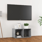 Mobile Porta TV Grigio Cemento 72x35x36,5 cm Legno ingegnerizzato