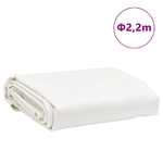 vidaXL Telone Bianco Ø 2,2 m 600 g/m²