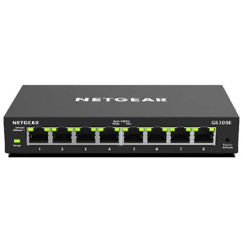 NETGEAR-GS308E-Gestito-Gigabit-Ethernet--10-100-1000--Nero