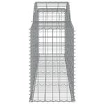 vidaXL Cesti Gabbioni ad Arco 7 pz 300x50x80/100 cm Ferro Zincato