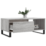 vidaXL Tavolino Salotto Grigio Sonoma 90x50x36,5 cm Legno ingegnerizzato