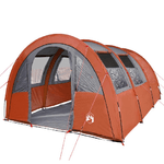 vidaXL Tenda Campeggio 4Persone Grigia e Arancione 483x340x193 Taffetà